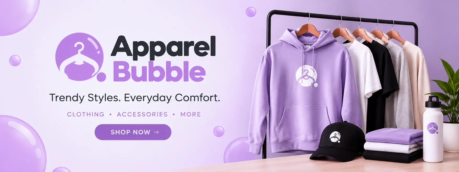 Banner for Apparel Bubble